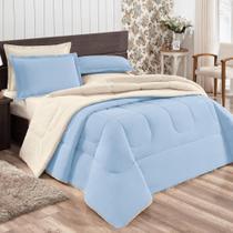 Coberdrom Queen Sherpa Azul Valle Enxovais 1 peça