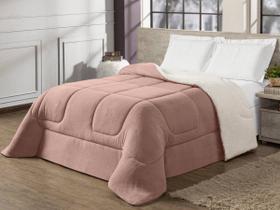 Coberdrom Queen Sherpa Carneiro Inverno Rose Envio 24h