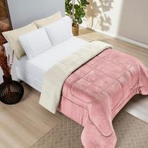 Coberdrom Queen Sherpa e Manta Everest 01 Peça Rosa Secreto Coberdrom Queen Sherpa e Manta Everest 01 Peça Rosa Secreto