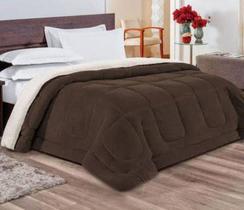 Coberdrom Queen Size Pele Carneiro Dupla Face Aspen Marrom Coberdrom Queen Size Pele Carneiro Dupla Face Aspen Marrom