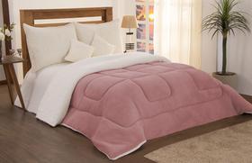 Coberdrom Sherpa Casal Queen - Edredom Pele de Carneiro Grosso - SUHOMEDECOR