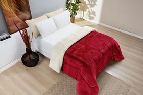 Coberdrom Sherpa/ Cobertor Dupla Face Cobertor Manta soft Cama Casal Queen 1 peça diversas cores