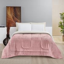 Coberdrom Sherpa e Flannel Everest Queen Manta Alta 150g 01 Peça - Rosa Secreto Coberdrom Sherpa e Flannel Everest Queen Manta Alta 150g 01 Peça - Rosa Secreto