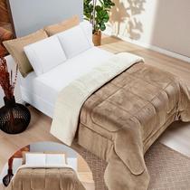 Coberdrom Sherpa Edredom Dupla Face Cobertor Manta Felpuda Cama Casal King Coberdrom Sherpa Edredom Dupla Face Cobertor Manta Felpuda Cama Casal King