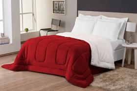 Coberdrom Sherpa Edredom Dupla Face Cobertor Manta Felpuda Liso Cama Queen SIze