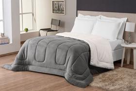 Coberdrom Sherpa Edredom Dupla Face Cobertor Manta Felpuda Liso Casal Queen Size - FR Enxovais