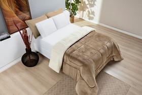 Coberdrom Sherpa Manta alta Flanel Casal Queen Pele De Carneiro