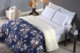 Coberdrom Sherpa/Percal 180 Fios Estampado Queen Gran Moratta 01 Peça - Campestre