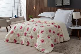 Coberdrom Sherpa/Percal 180 Fios Estampado Queen Gran Moratta 01 Peça - Floral Rose Coberdrom Sherpa/Percal 180 Fios Estampado Queen Gran Moratta 01 Peça - Floral Rose