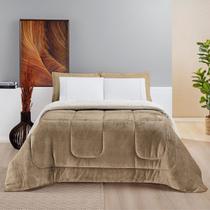 Coberdrom Sherpa Toque Macio Queen Size Dupla Face Inverno