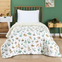 Coberdrom Solteiro Cobertor Estampado Infantil Sherpa Inverno