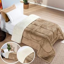 Coberdrom Solteiro Dupla Face Pele De Carneiro Everest