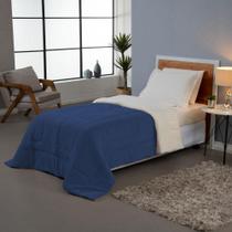 Coberdrom Solteiro Dupla Face Soft e Sherpa 170x230cm 100 Poliéster Coberdrom Solteiro Dupla Face Soft e Sherpa 170x230cm 100 Poliéster