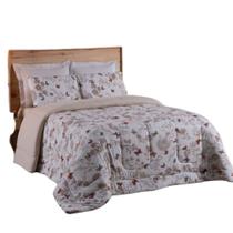 Coberdrom Solteiro em Malha de Algodão fio penteado - Rosa - 100 Algodão