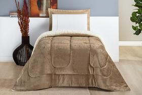 Coberdrom Solteiro - Toque Lã De Carneiro - 2,40x1,50 Dupla Face