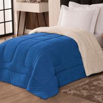 Coberdrom Solteiro veneza 1 Peça Manta Sherpa Fleece Azul Royal Coberdrom Solteiro veneza 1 Peça Manta Sherpa Fleece Azul Royal
