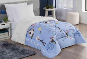 Coberdrom Solteiro Winter 100% Algodão / Sherpa 01 Peça