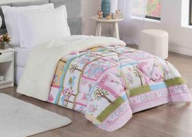 Coberdrom Solteiro Winter 100% Algodão / Sherpa 01 Peça