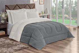 Coberdrom veneza manta com sherpa e fleece king 1peça