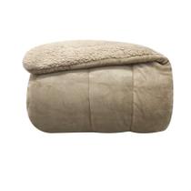 Coberdron Casal Winter Lavive 220X240 Cm Com Sherpa Bege