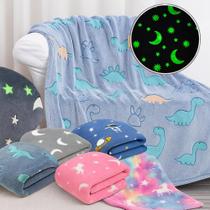 Coberta Brilha No Escuro Infantil Manta Magica Cobertor Iluminada Quente Macio Fluorescente Ceu Estrelado Menino Menina