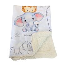Coberta Cobertor Manta Edredom Quarto Bebe Rescem Nascido Saida Maternidade Safari Elefante Cinza Coberta Cobertor Manta Edredom Quarto Bebe Rescem Nascido Saida Maternidade Safari Elefante Cinza