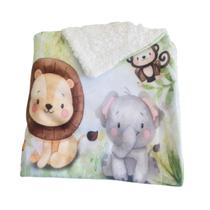 Coberta Cobertor Manta Edredom Quarto Bebe Rescem Nascido Saida Maternidade Safari Savana Menino Menina Verde