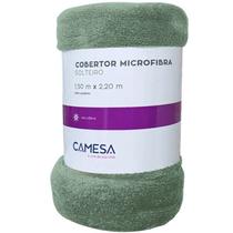 Coberta Manta 150x220 Algodão Antialérgicas Verde Camesa 180g