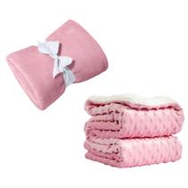 Coberta Manta Comfy Antialergico Rosa e Pipoquinha Rosa Coberta Manta Comfy Antialergico Rosa e Pipoquinha Rosa