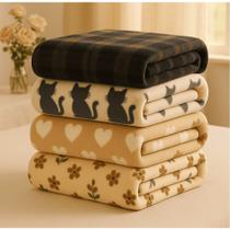 Coberta Manta Microfibra Para Casal Cores - Cobertas Quentinhas Ótimo Preço Barato