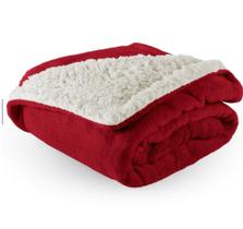 Coberta manta sherpa pele de carneiro queen dupla face 2,00 x 2,40 m