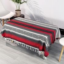 Cobertor Airooglee 175x130cm Grande Piquenique de Yoga Mexicano Vermelho Cobertor Airooglee 175x130cm Grande Piquenique de Yoga Mexicano Vermelho