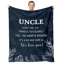 Cobertor AJIIUSV Uncle Gifts, Dia do Melhor Tio dos Pais, 50x60