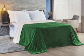 Cobertor alaska casal king dupla face + manta felpudo macio.