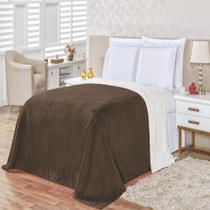 Cobertor Alaska casal king size manta sherpa lã carneiro 1 peça marrom Cobertor Alaska casal king size manta sherpa lã carneiro 1 peça marrom