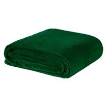 Cobertor Alaska Casal Queen Manta Fleece Coberta 2,20x2,40M Toque Macio - Verde