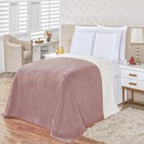 Cobertor Alaska casal queen manta sherpa lã carneiro 1 peça rose Cobertor Alaska casal queen manta sherpa lã carneiro 1 peça rose