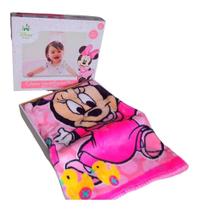 Cobertor Antialérgico Raschel- Jolitex -Disney Minnie-Patinhos- Original- Enxoval Bebê- Rosa