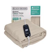 Cobertor aquecido Electric Throw BLACK+DECKER Fleece 50x60in Cobertor aquecido Electric Throw BLACK+DECKER Fleece 50x60in