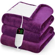 Cobertor aquecido Electric Throw Greenoak 130x150cm Taro Purple