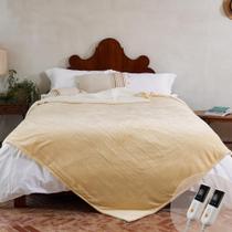 Cobertor aquecido GOTCOZY King Size com controlador duplo amarelo