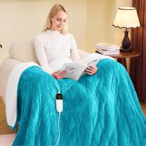 Cobertor aquecido greenoak elétrico tamanho completo 180x210cm verde aqua