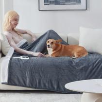 Cobertor aquecido SNUGSUN Throw Size Electric London Grey