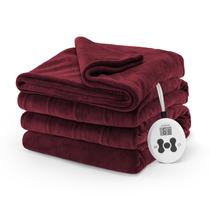 Cobertor aquecido Sunbeam Royal Luxe Cabernet Twin Size