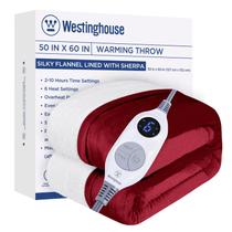 Cobertor aquecido Westinghouse de 50 x 60 polegadas Flannel to Sherpa Cobertor aquecido Westinghouse de 50 x 60 polegadas Flannel to Sherpa