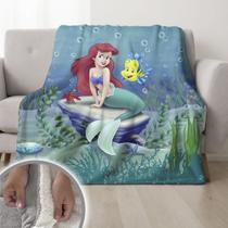 Cobertor Ariel Pequena Sereia 155x240cm Pele de Carneiro