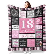 Cobertor Atokker, presente de aniversário de 18 anos para meninas, 130 x 150 cm Cobertor Atokker, presente de aniversário de 18 anos para meninas, 130 x 150 cm