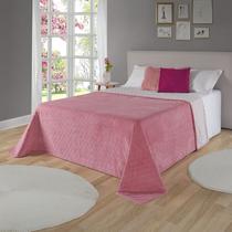 Cobertor Avulso Casal com efeito Pele de Carneiro - Chamber Sherpa Rosa Velho - Tekstil