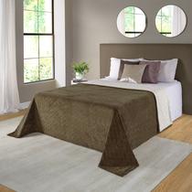 Cobertor Avulso King com efeito Pele de Carneiro - Chamber Sherpa Castanho - Tekstil