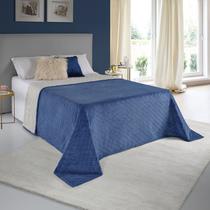 Cobertor Avulso Solteiro com efeito Pele de Carneiro - Chamber Sherpa Azul Stone - Tekstil
